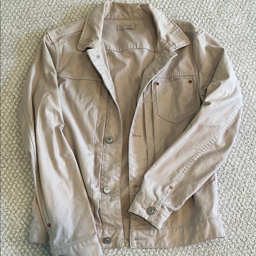 All Saints Tan Lightweight Jacket